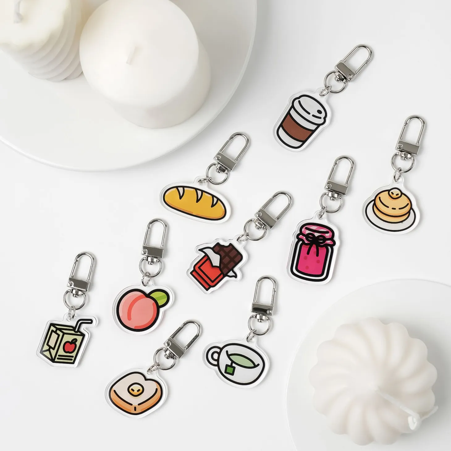 Food Acrylic Key Ring v1