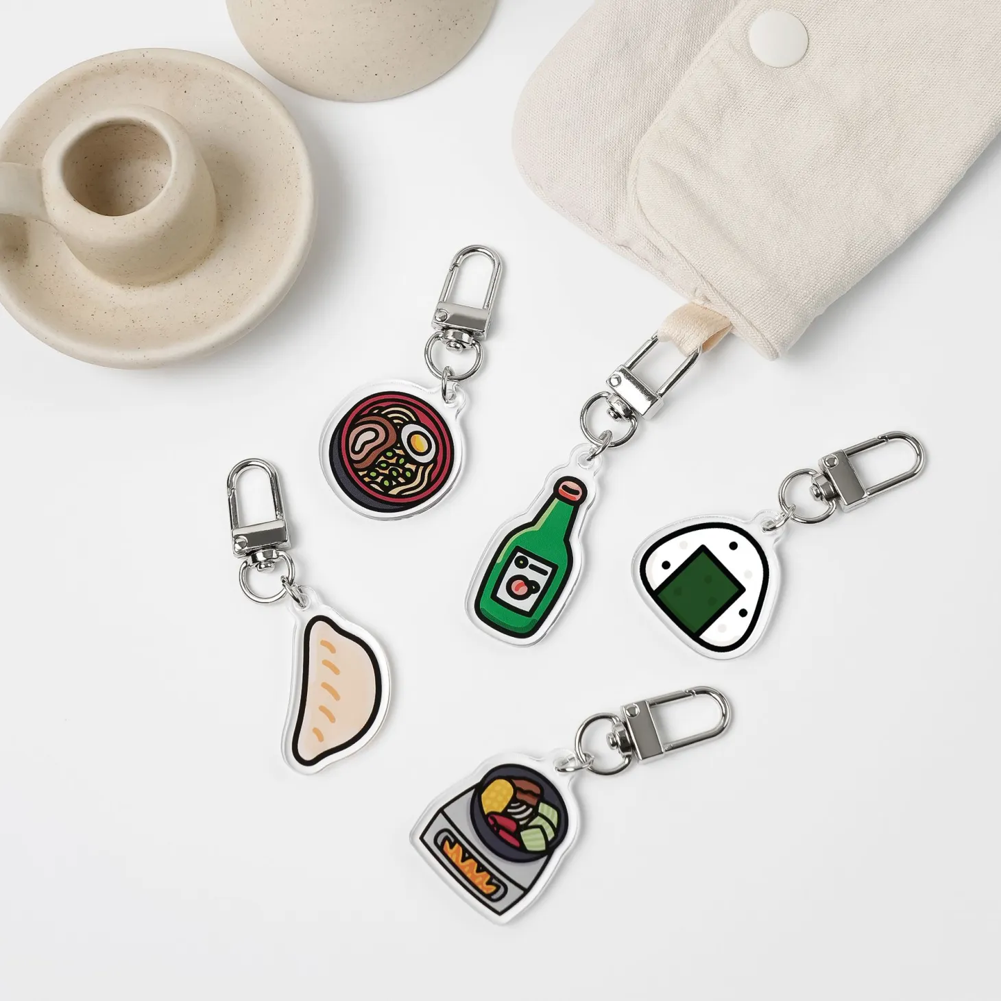 Food Acrylic Key Ring v1