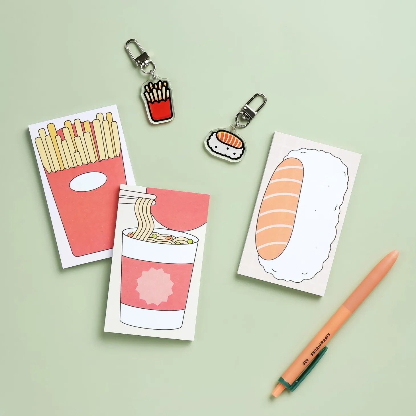 Food Acrylic Key Ring v1
