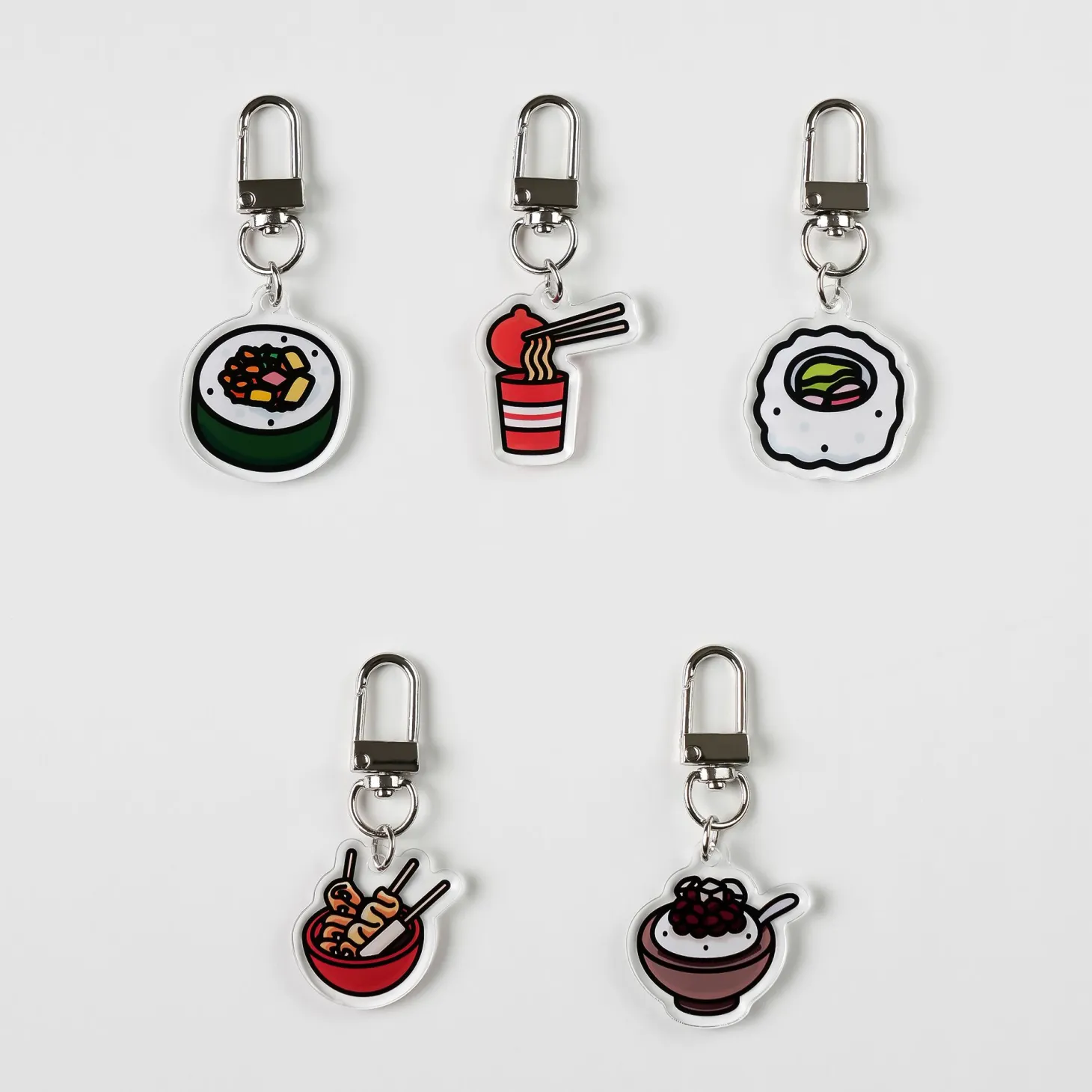 Food Acrylic Key Ring v3