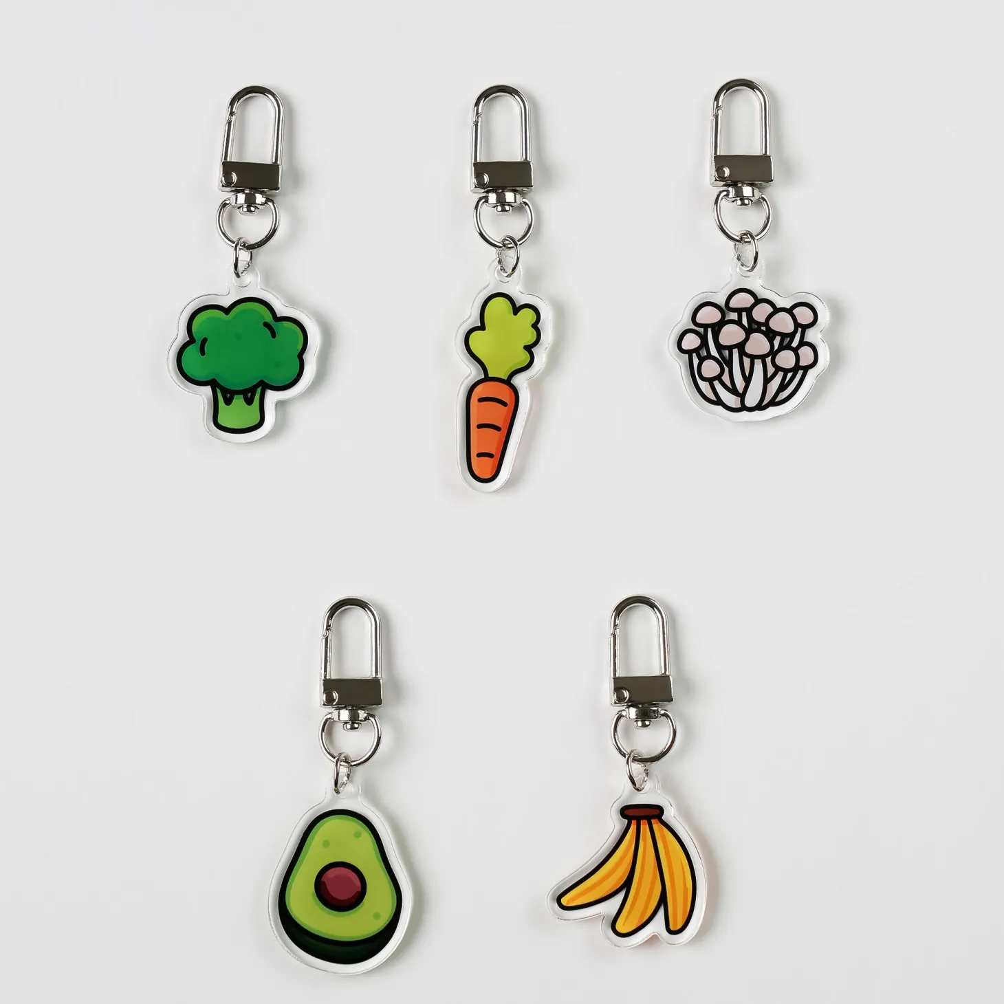 Food Acrylic Key Ring v3