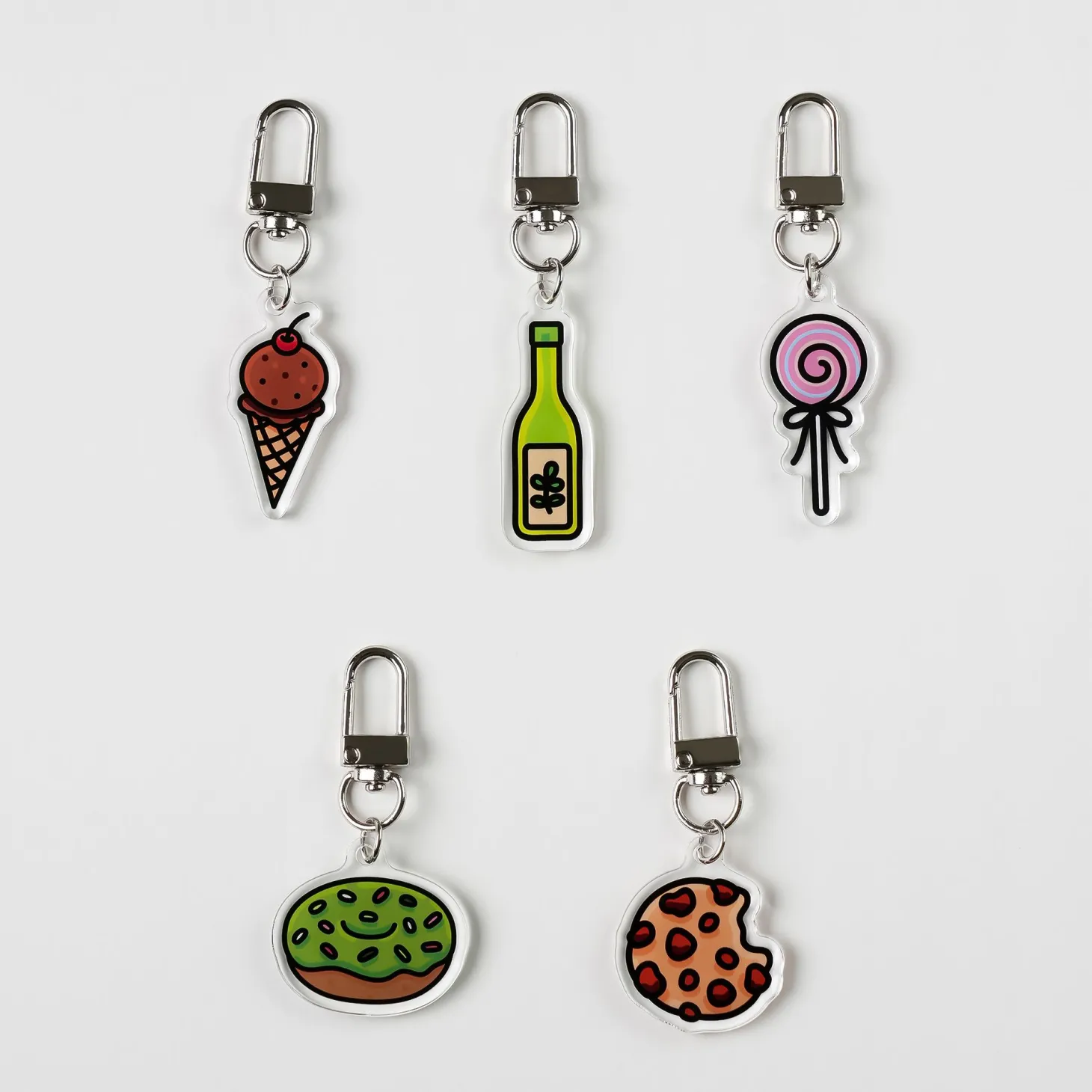 Food Acrylic Key Ring v3