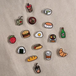 Food Acrylic Pin Badge