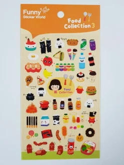 Food Collection PVC Deco Sticker