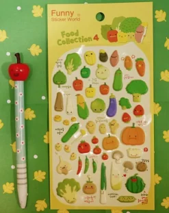 Food Puffy Deco Sticker