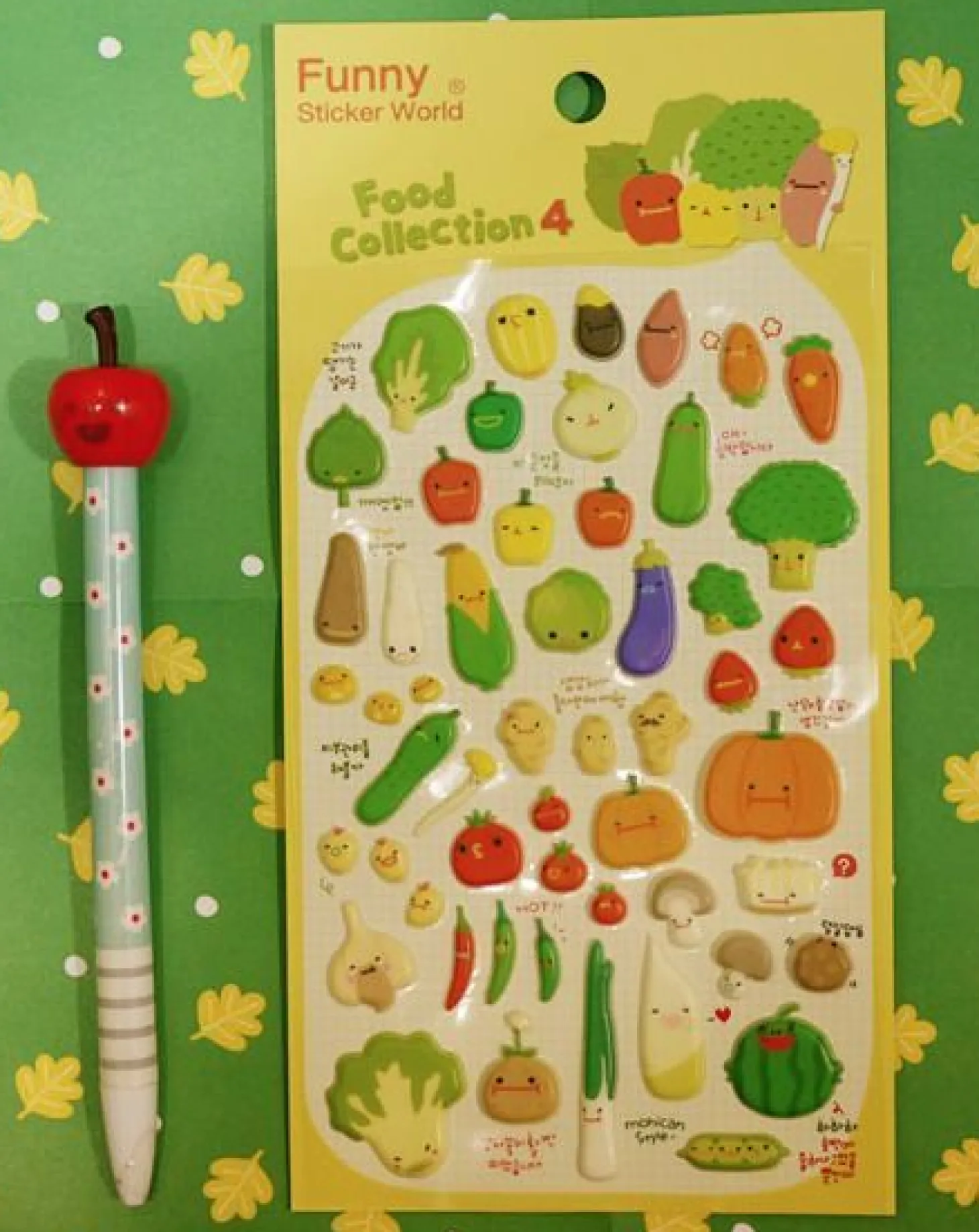 Food Puffy Deco Sticker