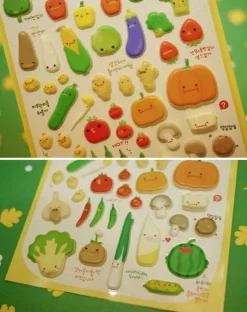 Food Puffy Deco Sticker