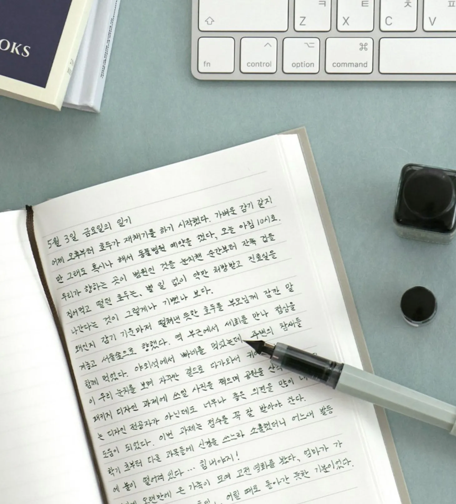 Fountain Friendly Hardcover Lined Notebook