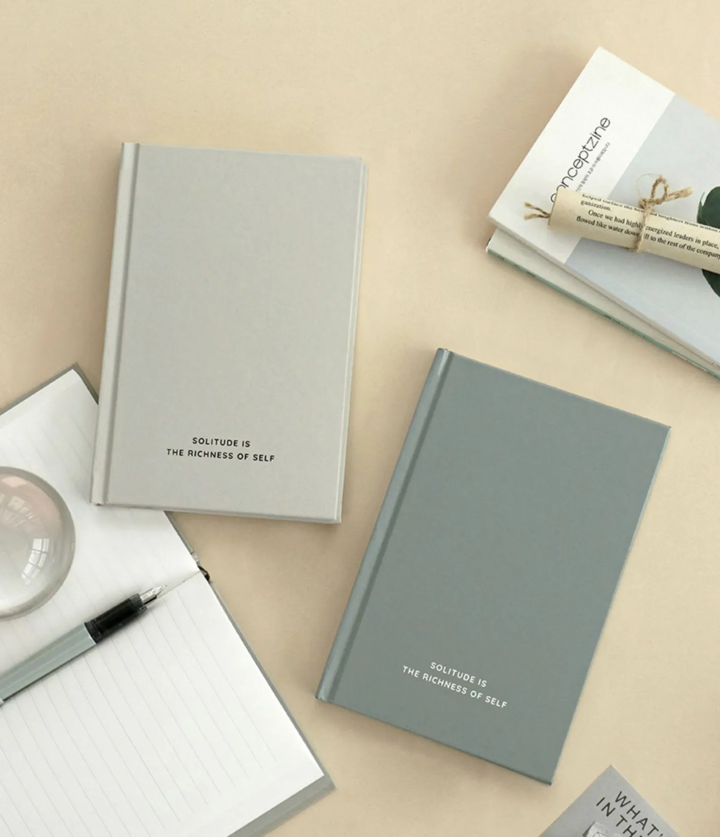 Fountain Friendly Hardcover Lined Notebook