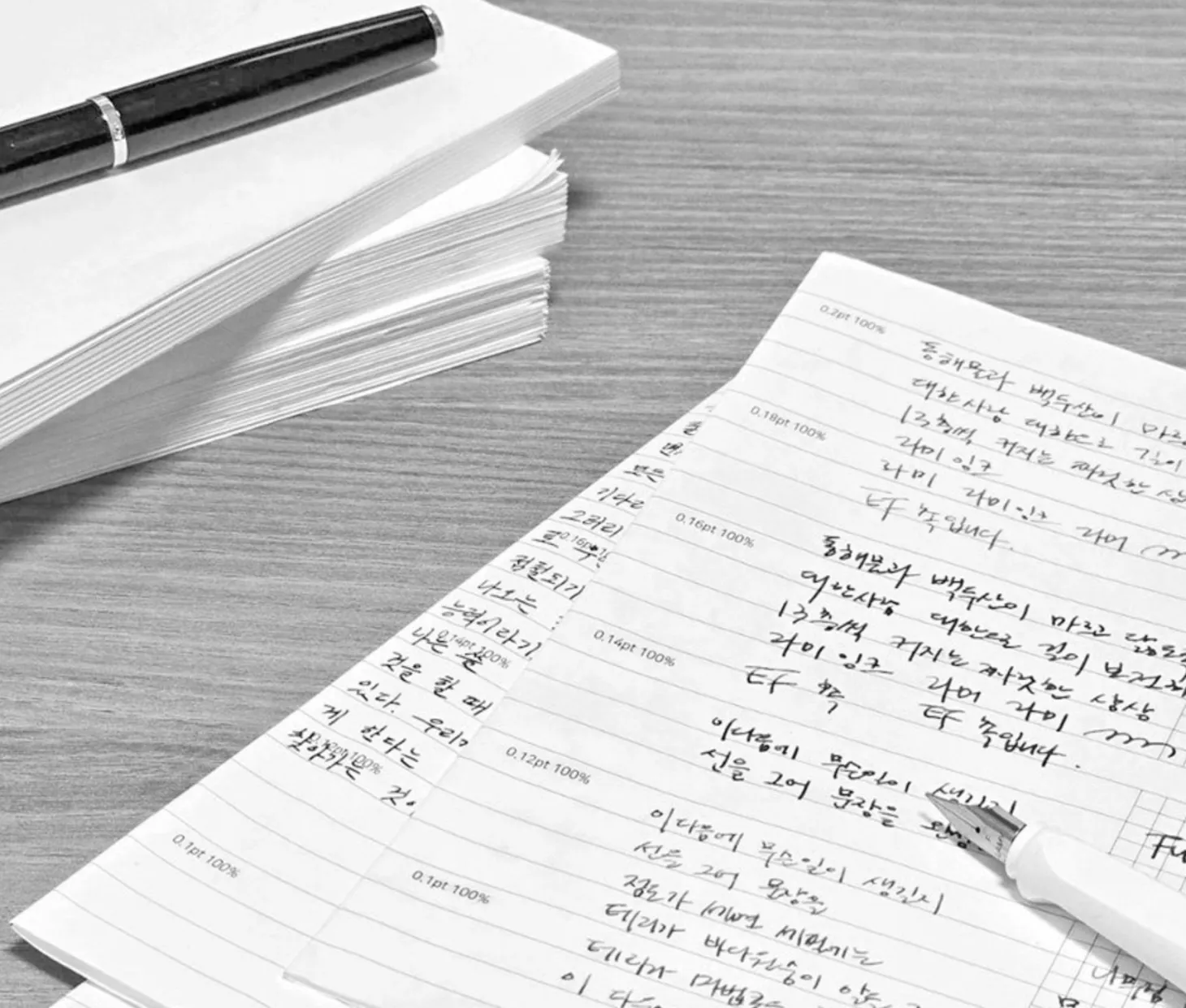 Fountain Friendly Hardcover Lined Notebook