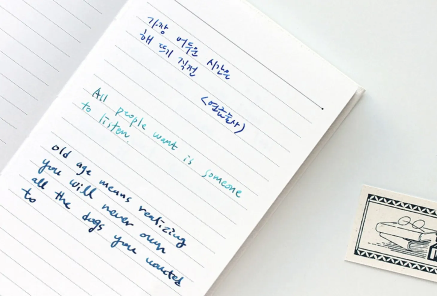 Fountain Friendly Pocket Lined Notebook