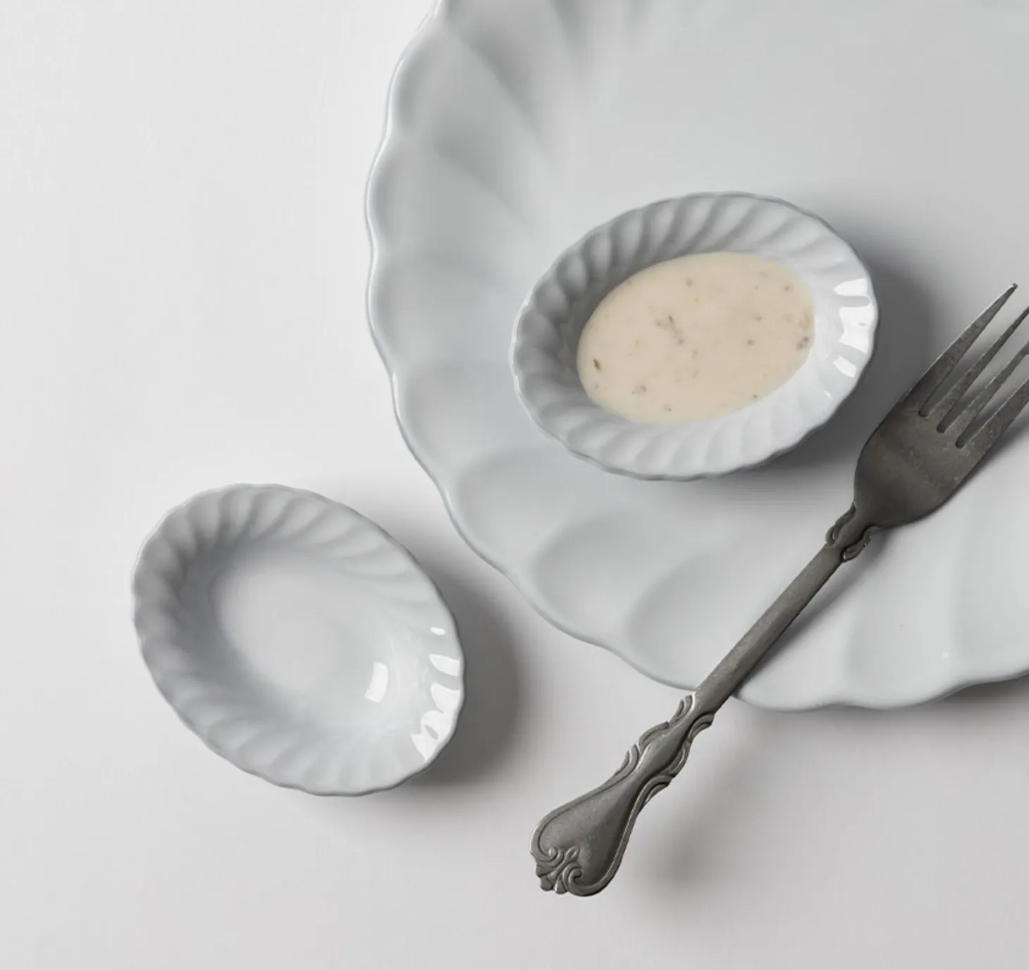 French Mood Blanc Mini Sauce Bowl