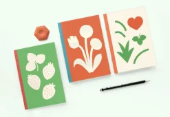 Garden Illustration Plain Notebook