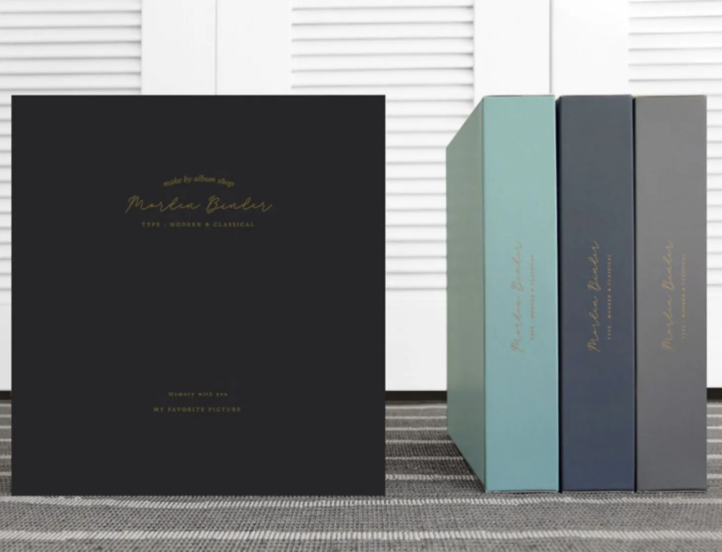 Giant Modern 4 Ring Binder Photo Album
