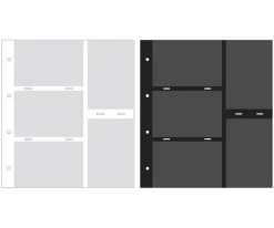 Giant Plain 4 Ring Binder Photo Album