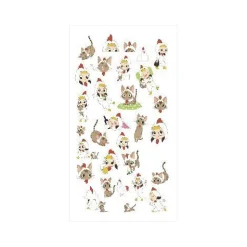 Girl & Cat Deco Sticker