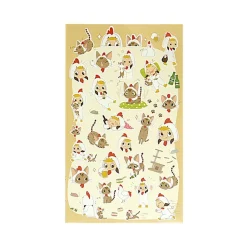 Girl & Cat Deco Sticker