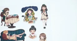 Girl's Tea Time Sticker