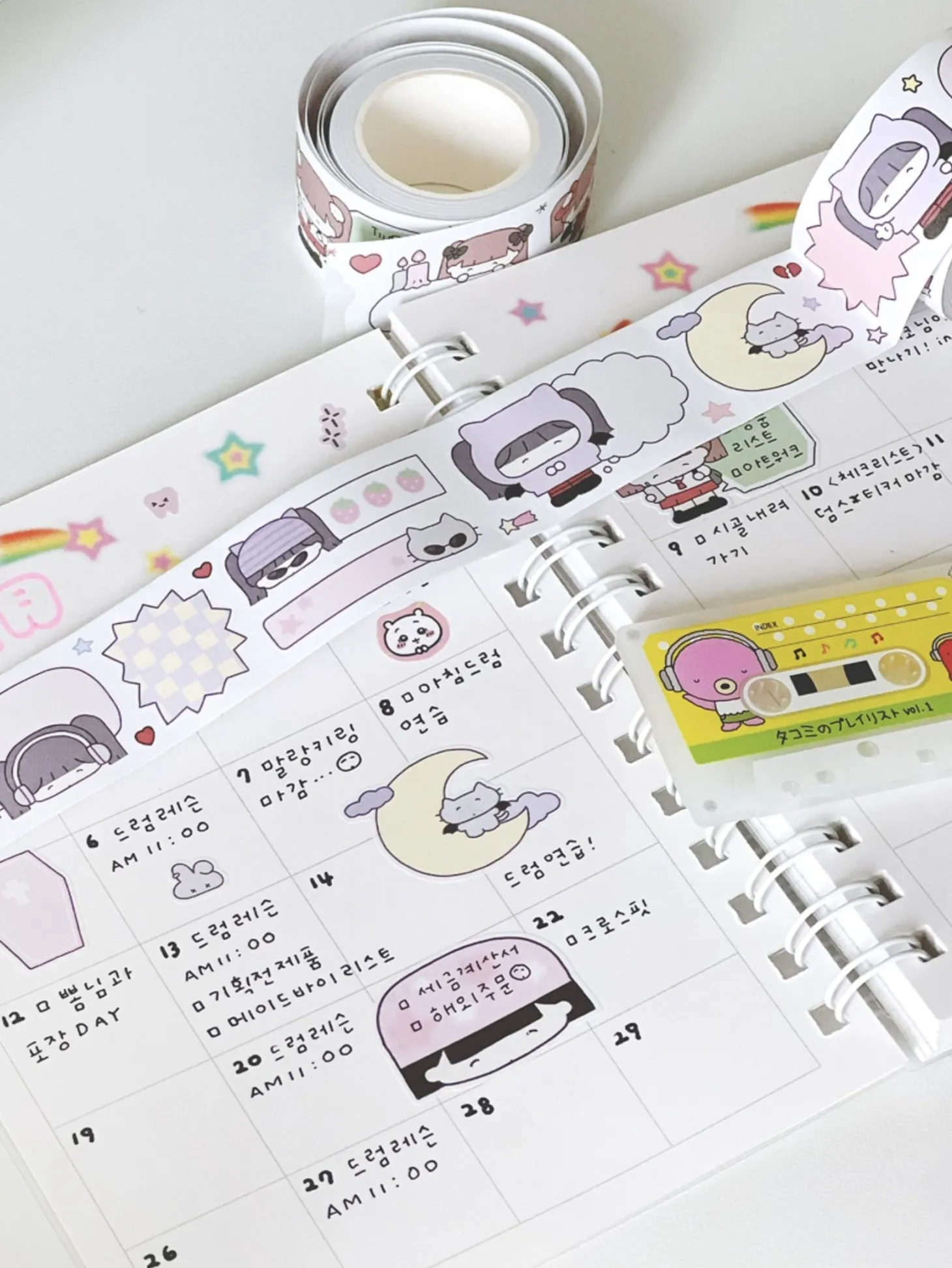 Girl Themed Paper Sticker Roll