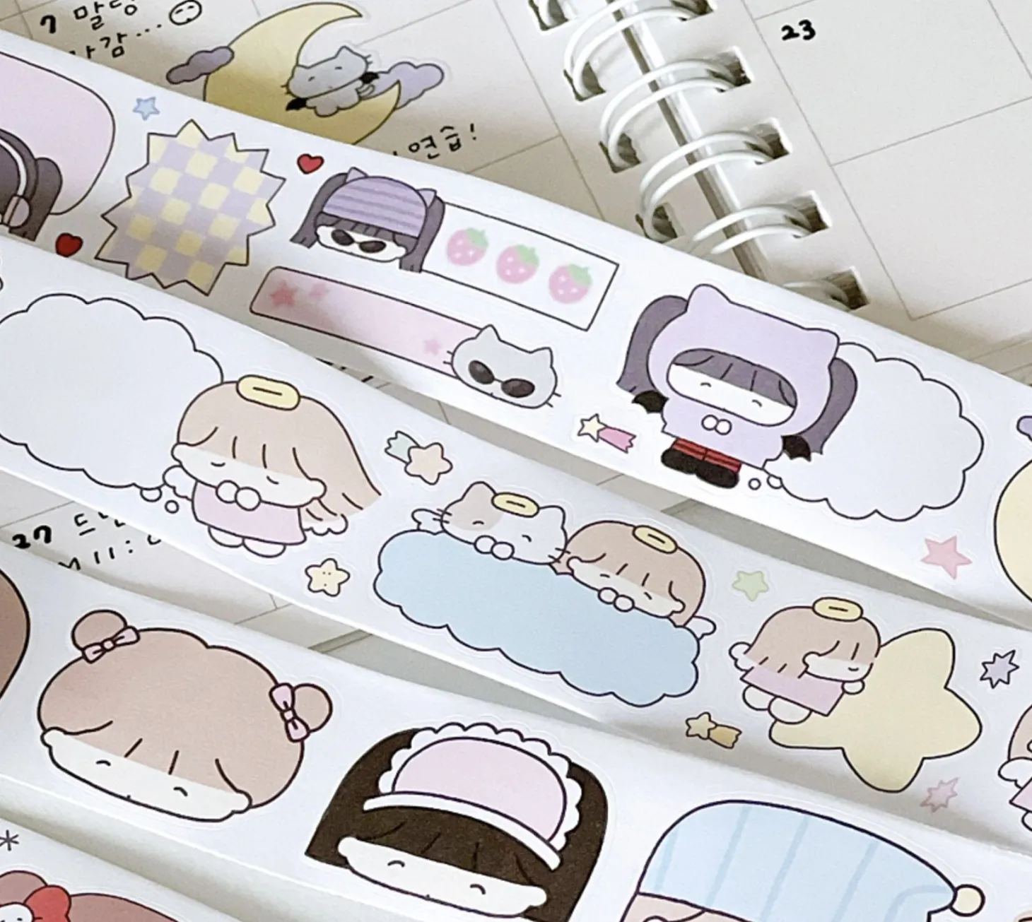 Girl Themed Paper Sticker Roll