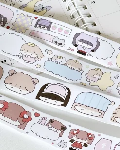 Girl Themed Paper Sticker Roll