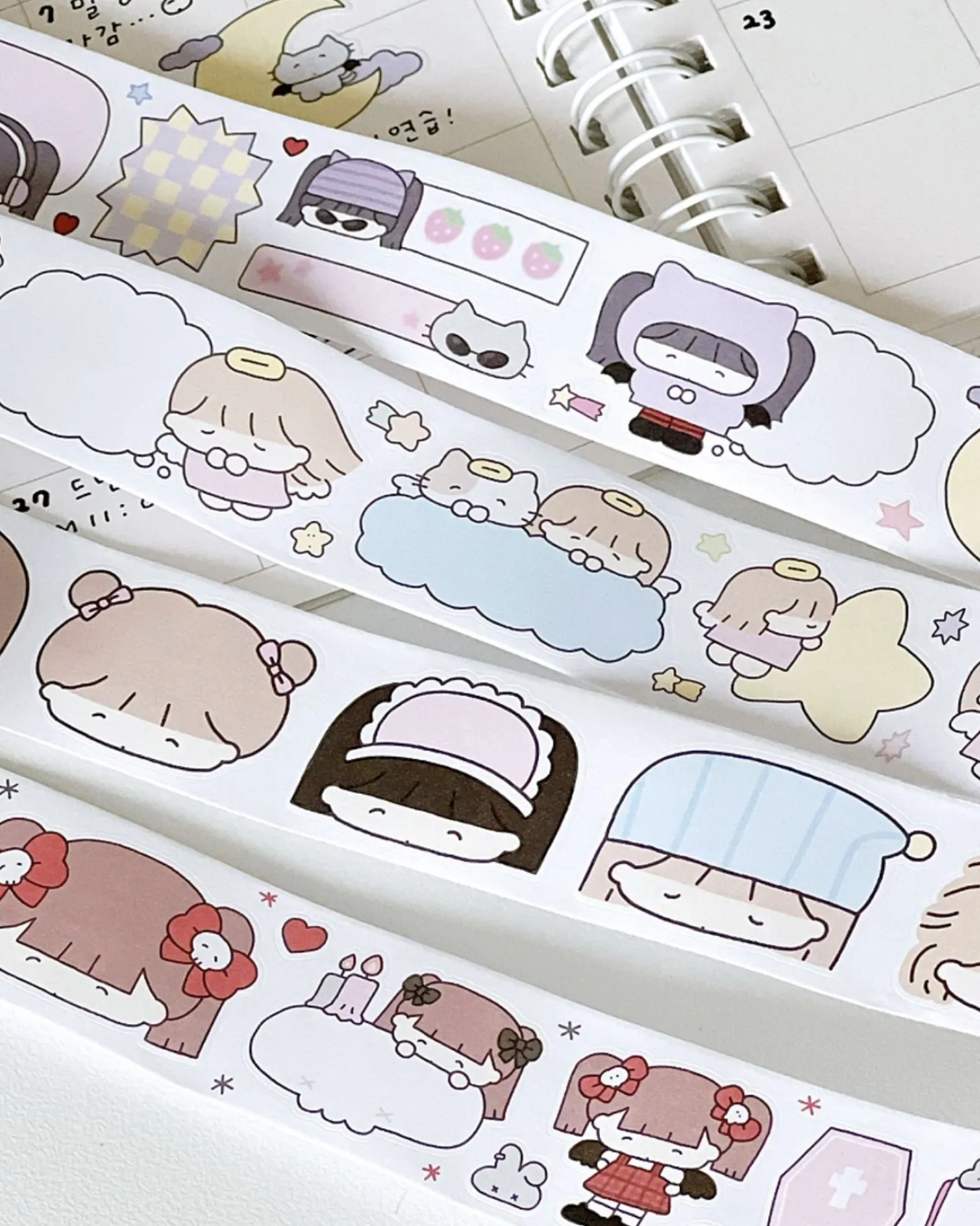 Girl Themed Paper Sticker Roll