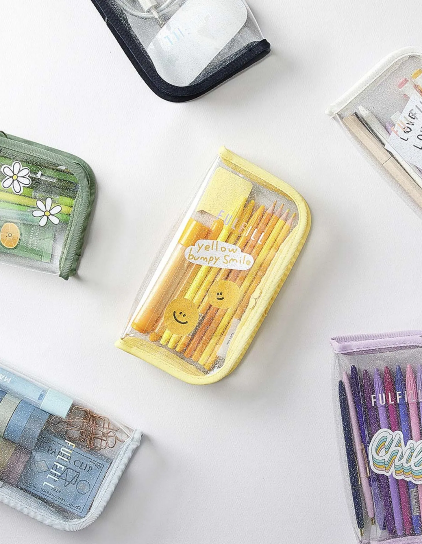 Glitter Fulfill Zipper Pen Pouch