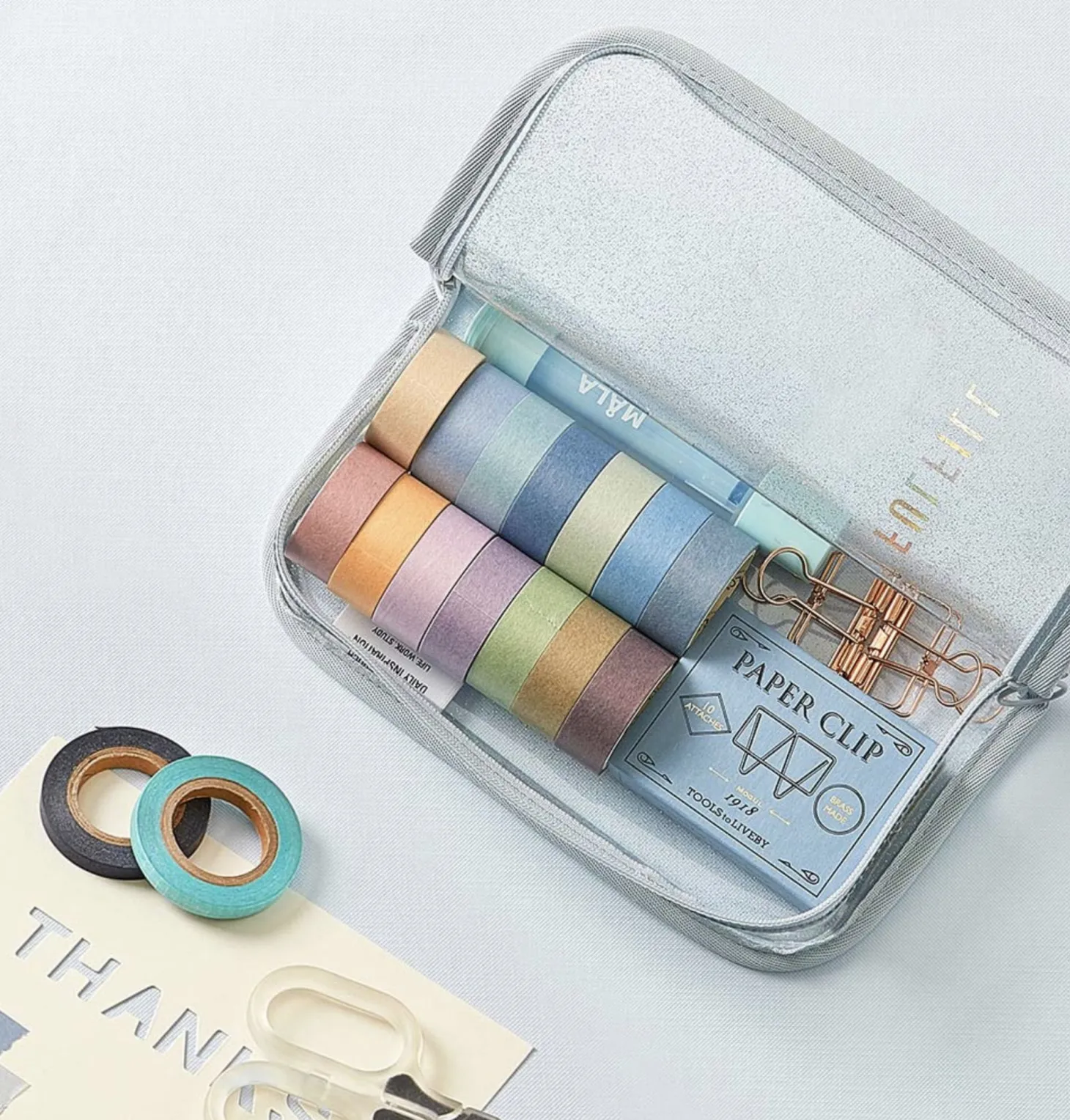 Glitter Fulfill Zipper Pen Pouch