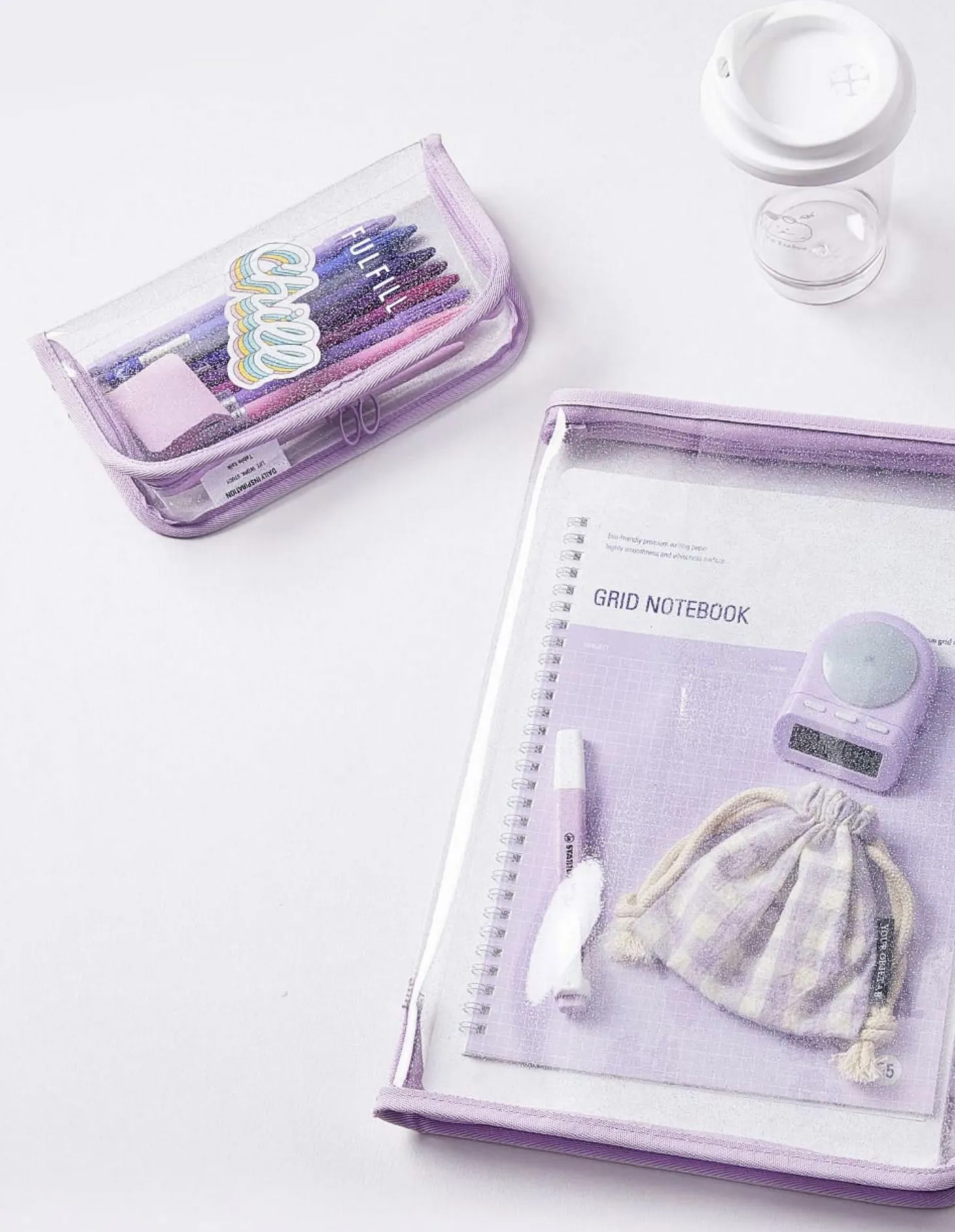 Glitter Fulfill Zipper Pen Pouch