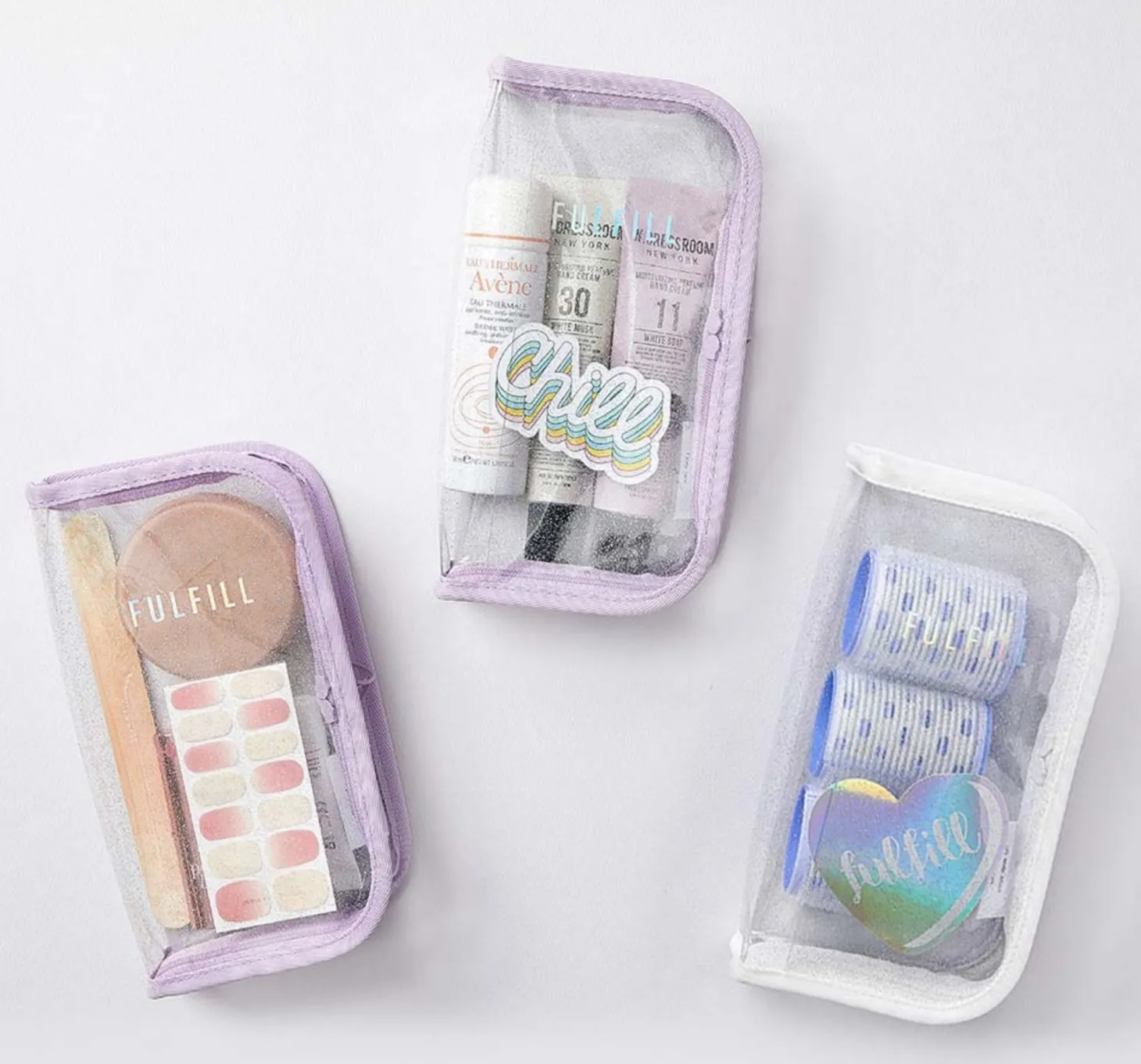 Glitter Fulfill Zipper Pen Pouch
