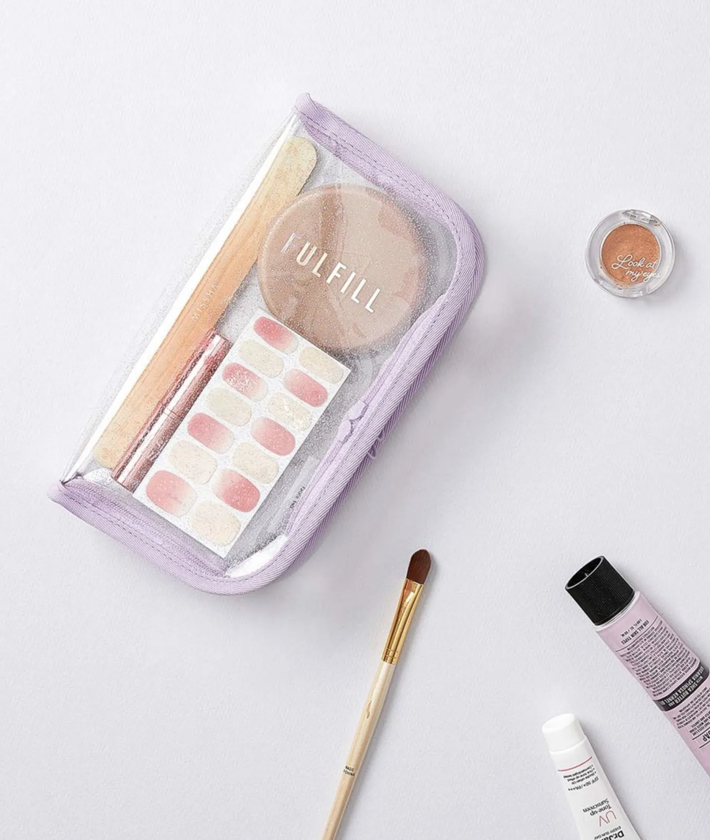 Glitter Fulfill Zipper Pen Pouch
