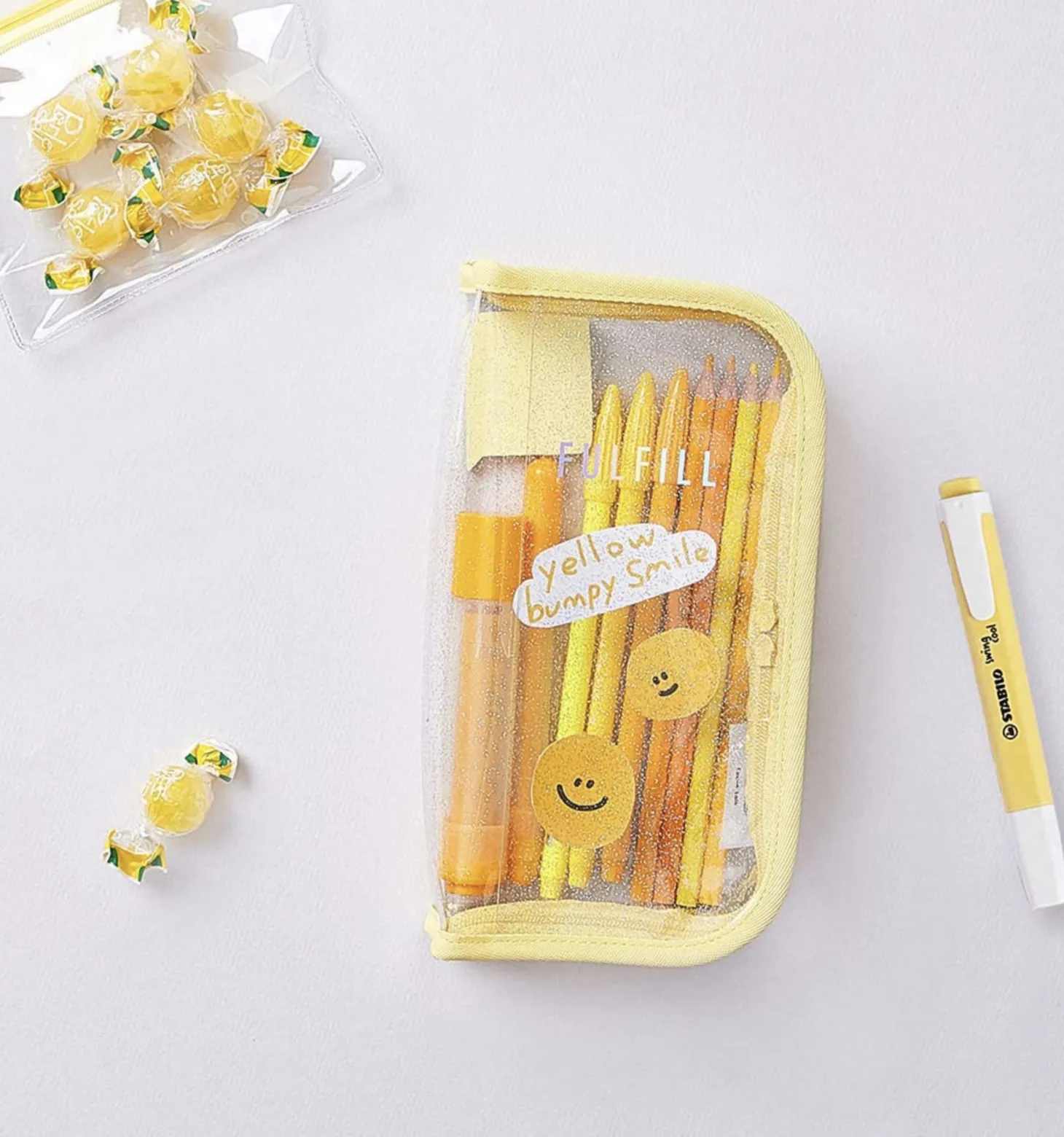 Glitter Fulfill Zipper Pen Pouch