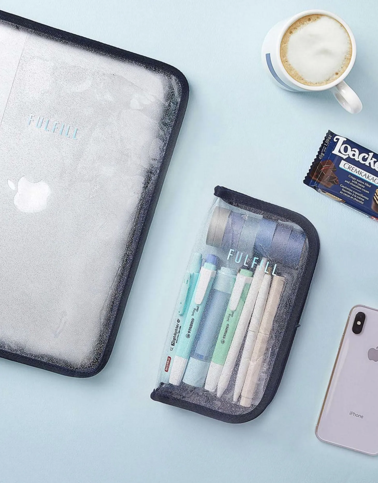 Glitter Fulfill Zipper Pen Pouch