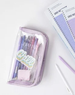 Glitter Fulfill Zipper Pen Pouch