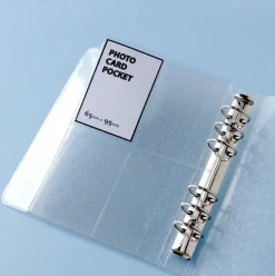Glitter 6 Ring A6 Wide Card Pocket Refill