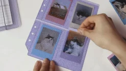 Glitter 6 Ring A6 Wide Card Pocket Refill