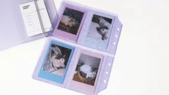 Glitter 6 Ring A6 Wide Card Pocket Refill