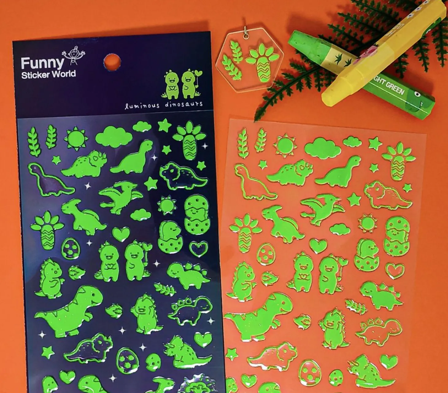Glow in the Dark Dinosaur Sticker