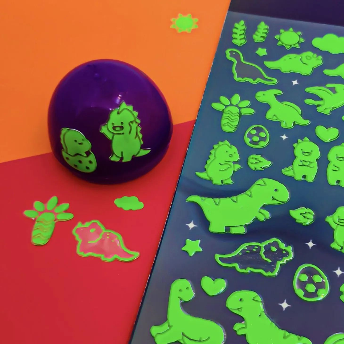 Glow in the Dark Dinosaur Sticker