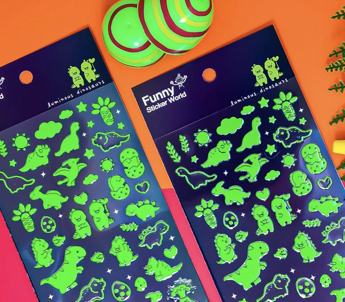 Glow in the Dark Dinosaur Sticker