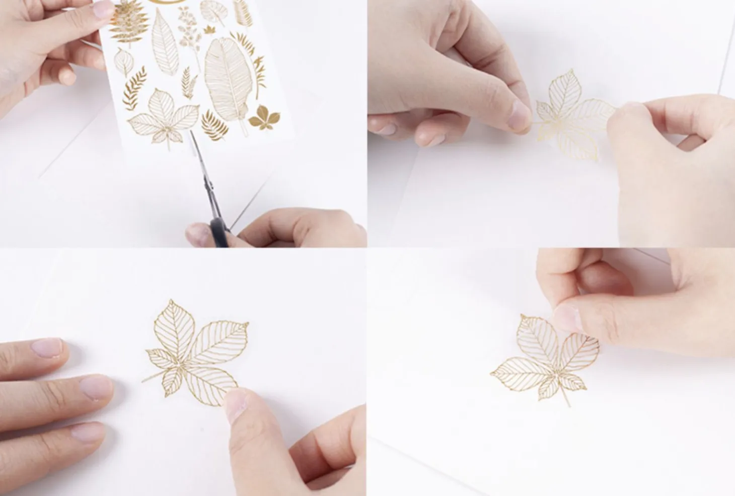Gold Four Seasons Rub-on Sticker