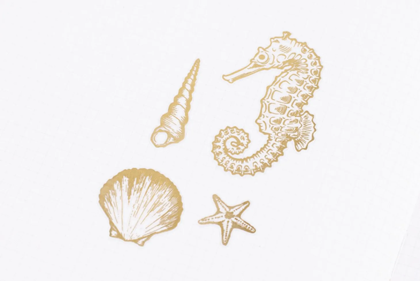 Gold Four Seasons Rub-on Sticker