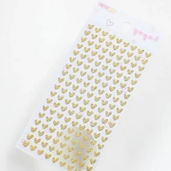 Gold Heart Deco Sticker