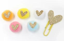 Gold Heart Deco Sticker