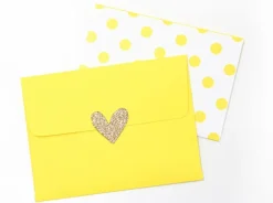 Gold Heart Deco Sticker