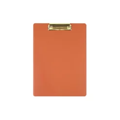 Gold Metal Vegan Leather Clipboard