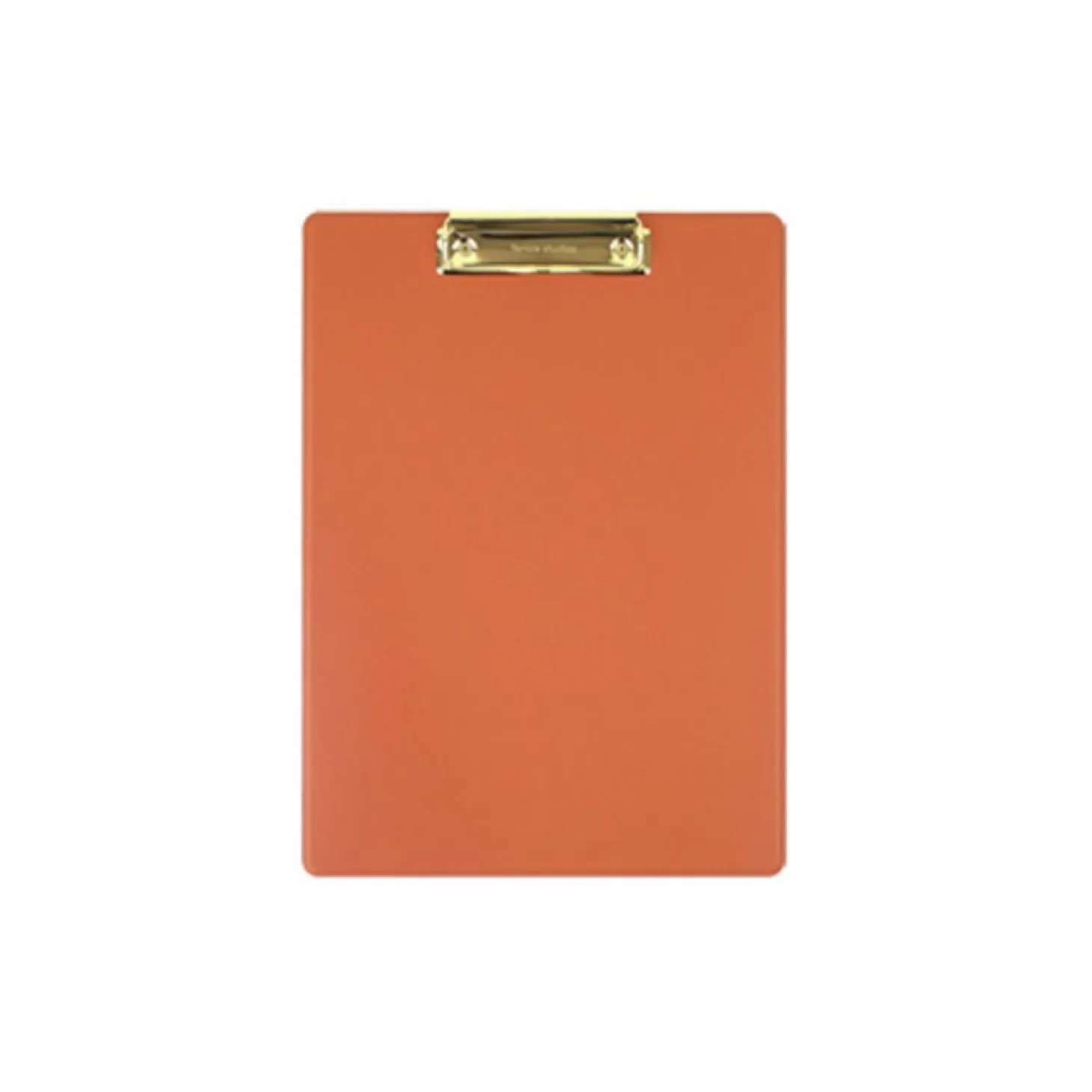 Gold Metal Vegan Leather Clipboard