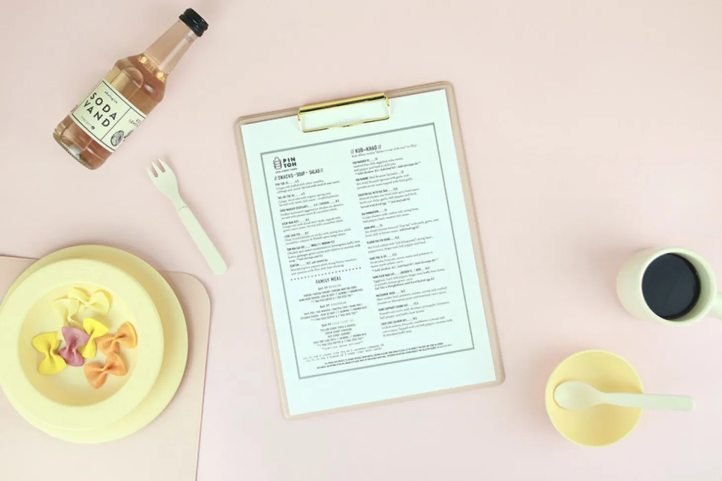 Gold Metal Vegan Leather Clipboard