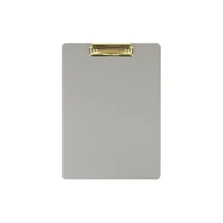 Gold Metal Vegan Leather Clipboard