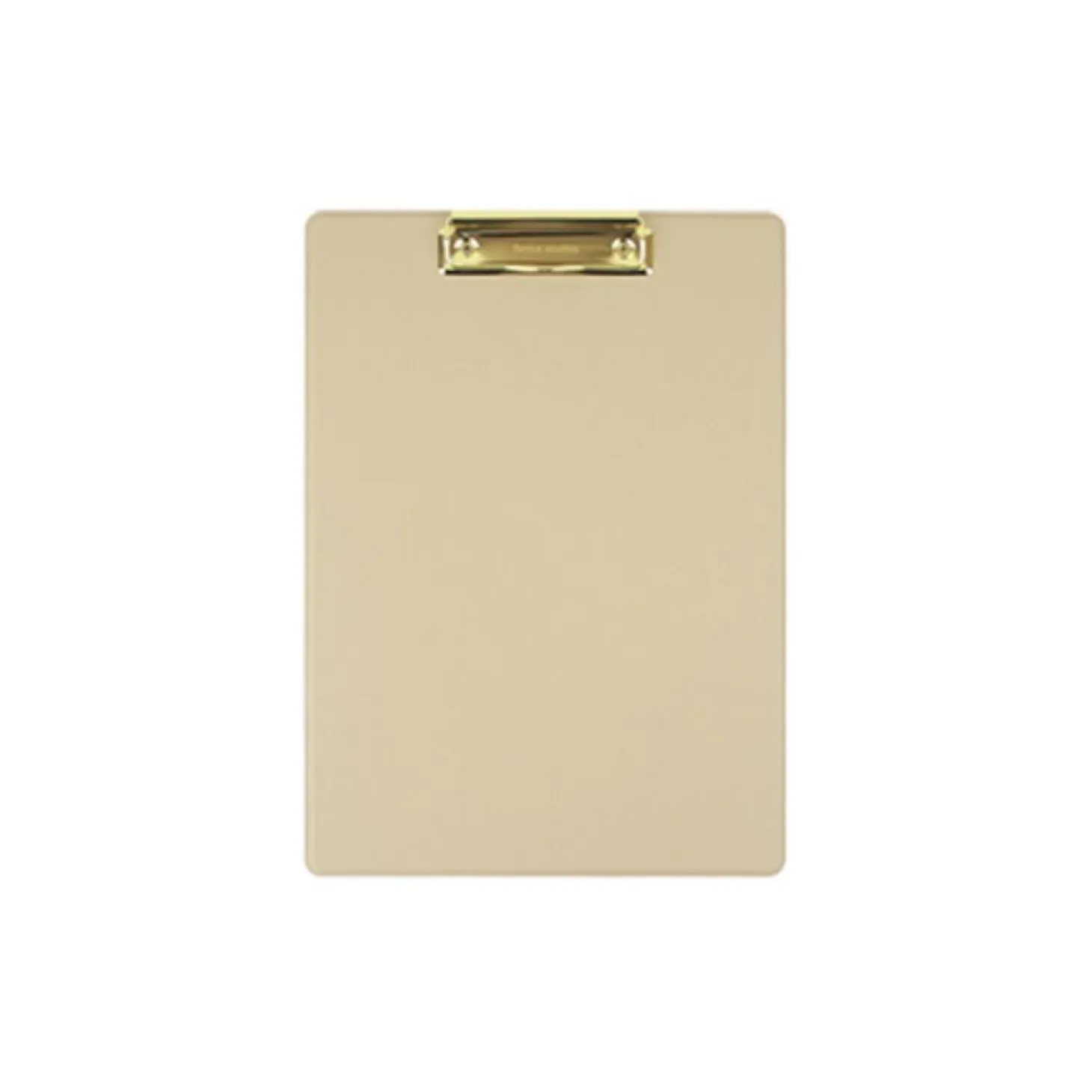 Gold Metal Vegan Leather Clipboard